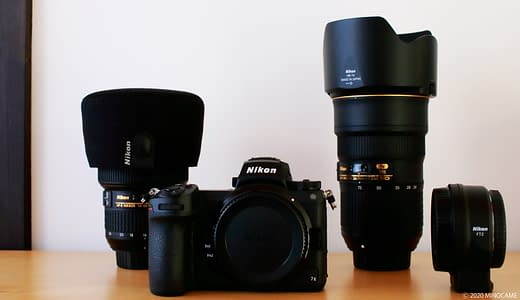 Nikon Z7II and F mount zoom lenses